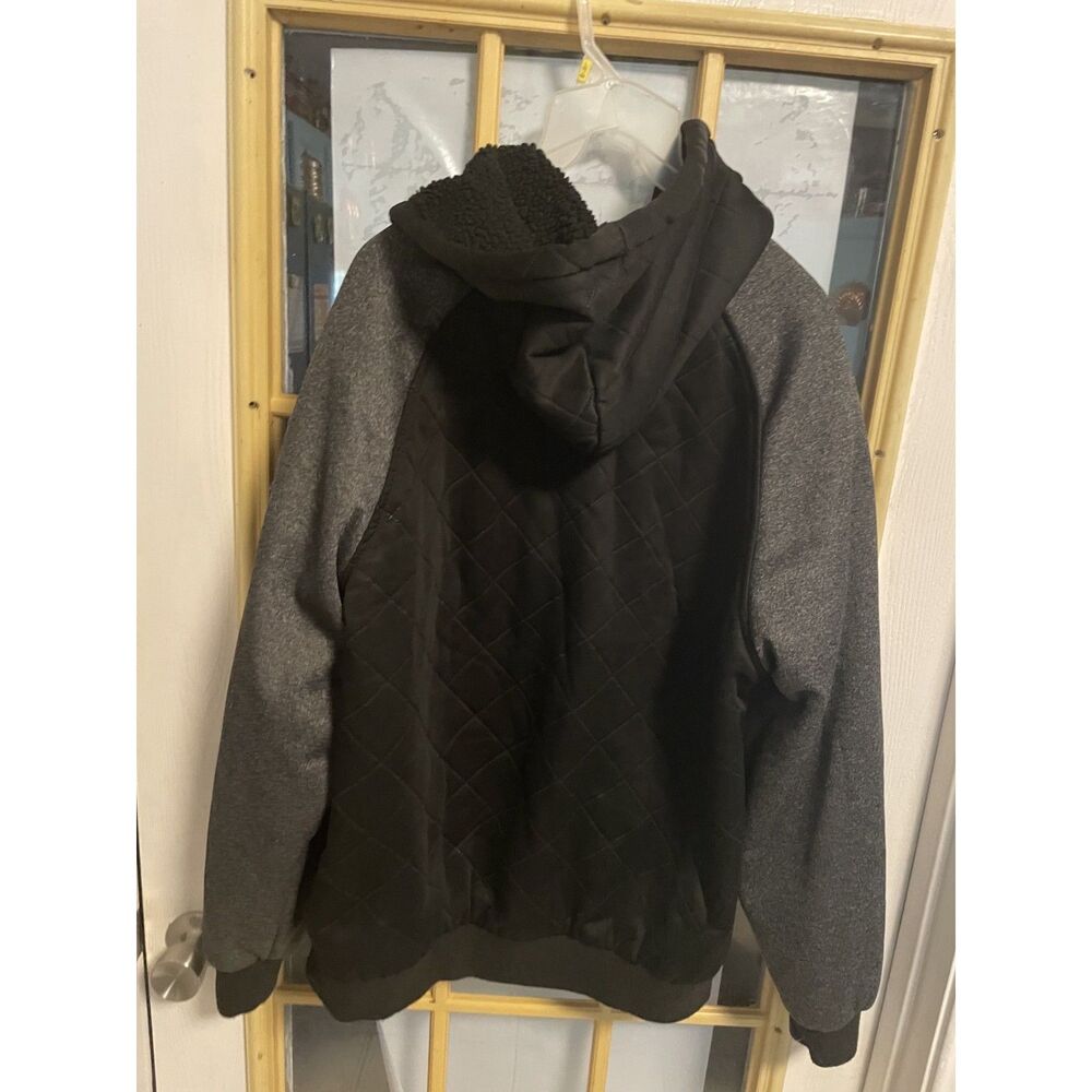 Public Supply Size 2xl Men's Black and Grey fleece hoodie